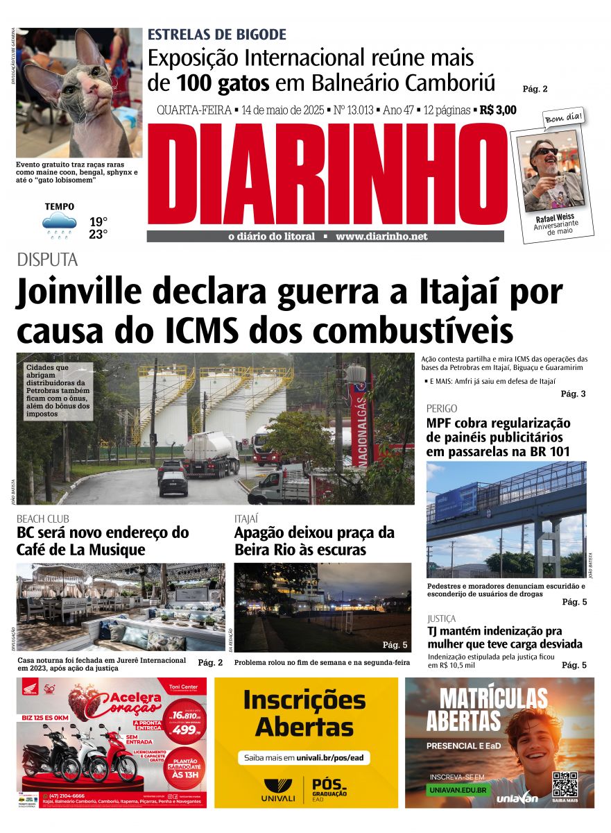 Capa de hoje
