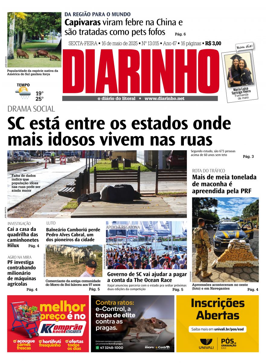 Confira a capa de hoje