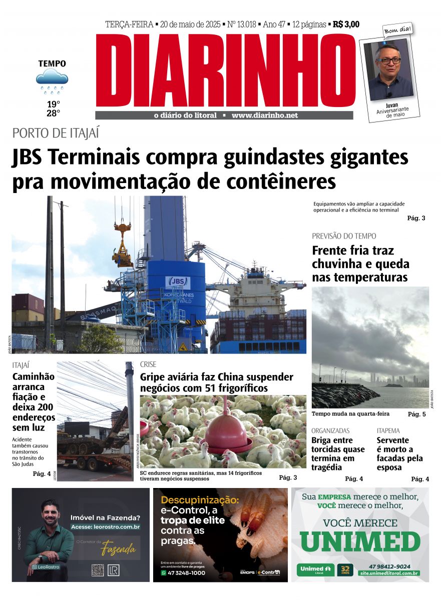 Capa de hoje