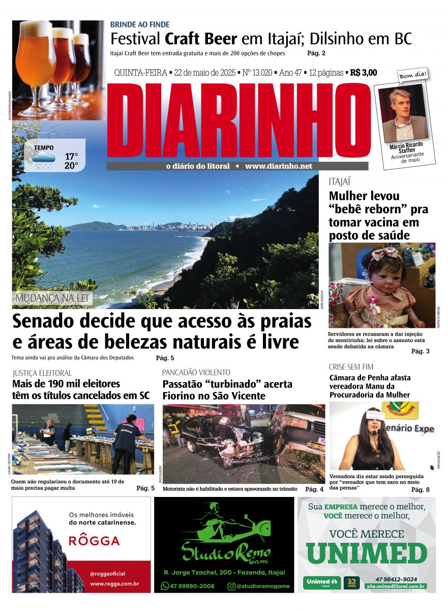Capa de hoje
