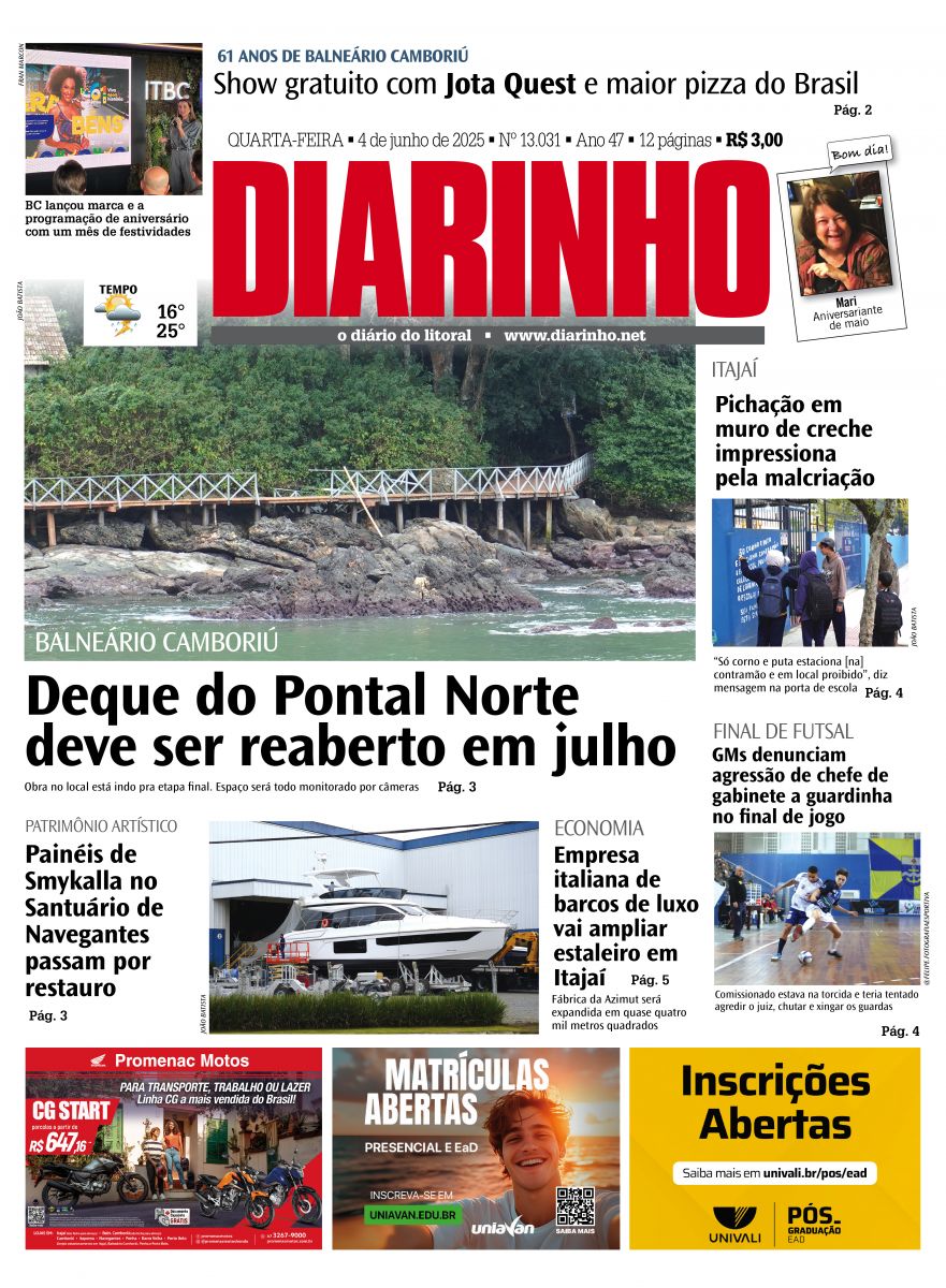Capa de hoje