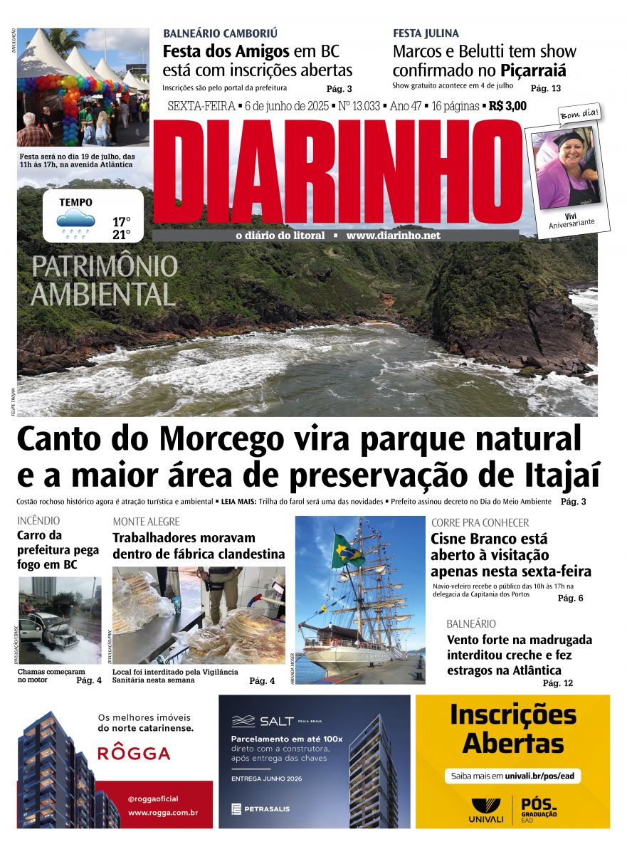 Capa de hoje