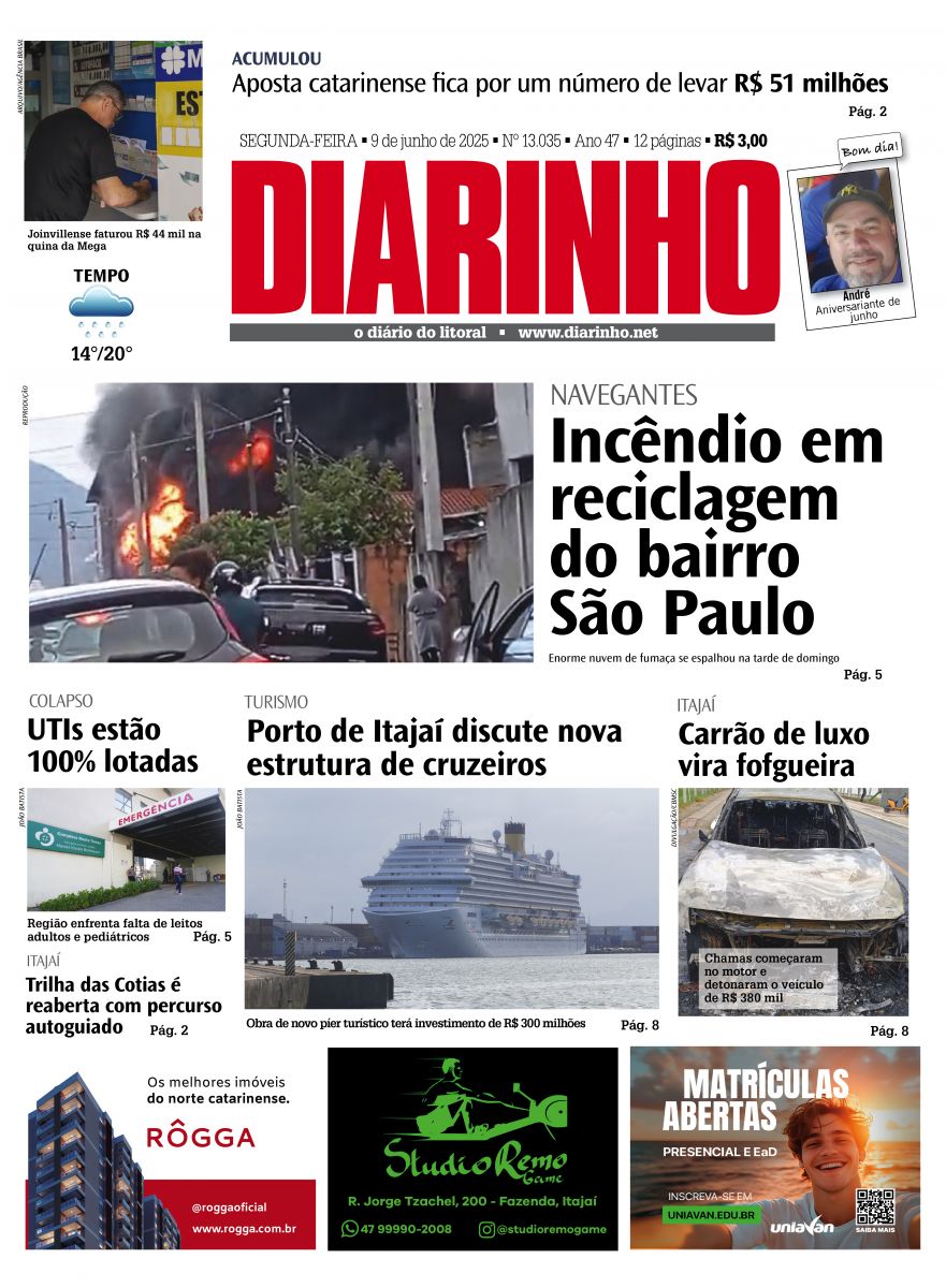 Capa de hoje