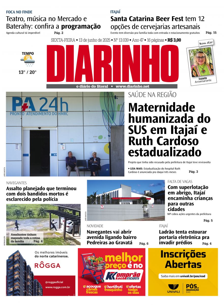 Capa de hoje