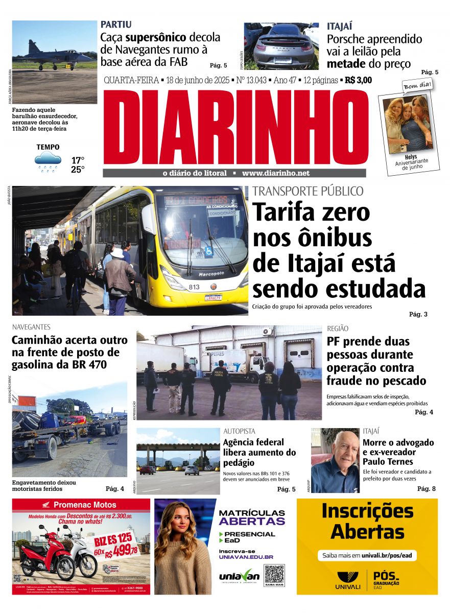 Capa de hoje