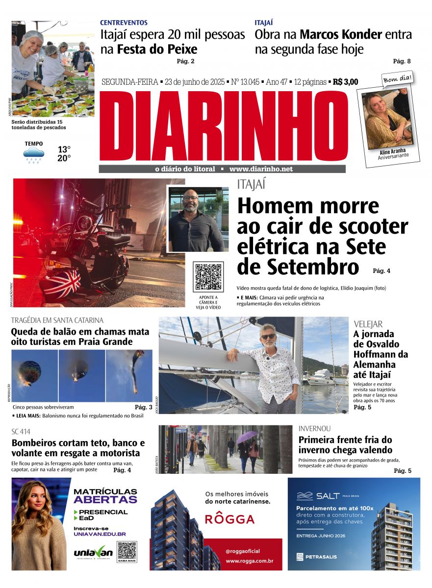 Capa de hoje