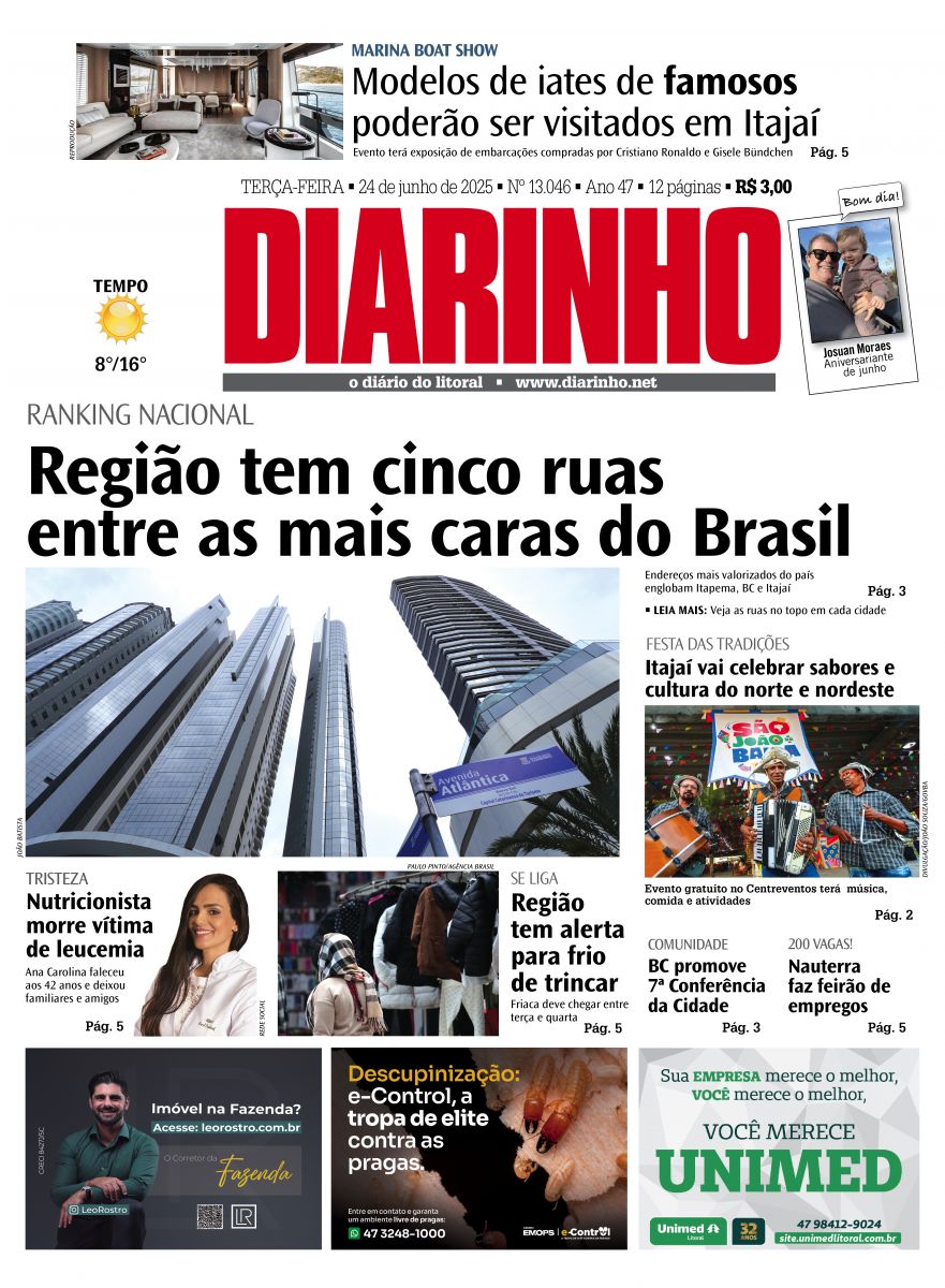Capa de hoje