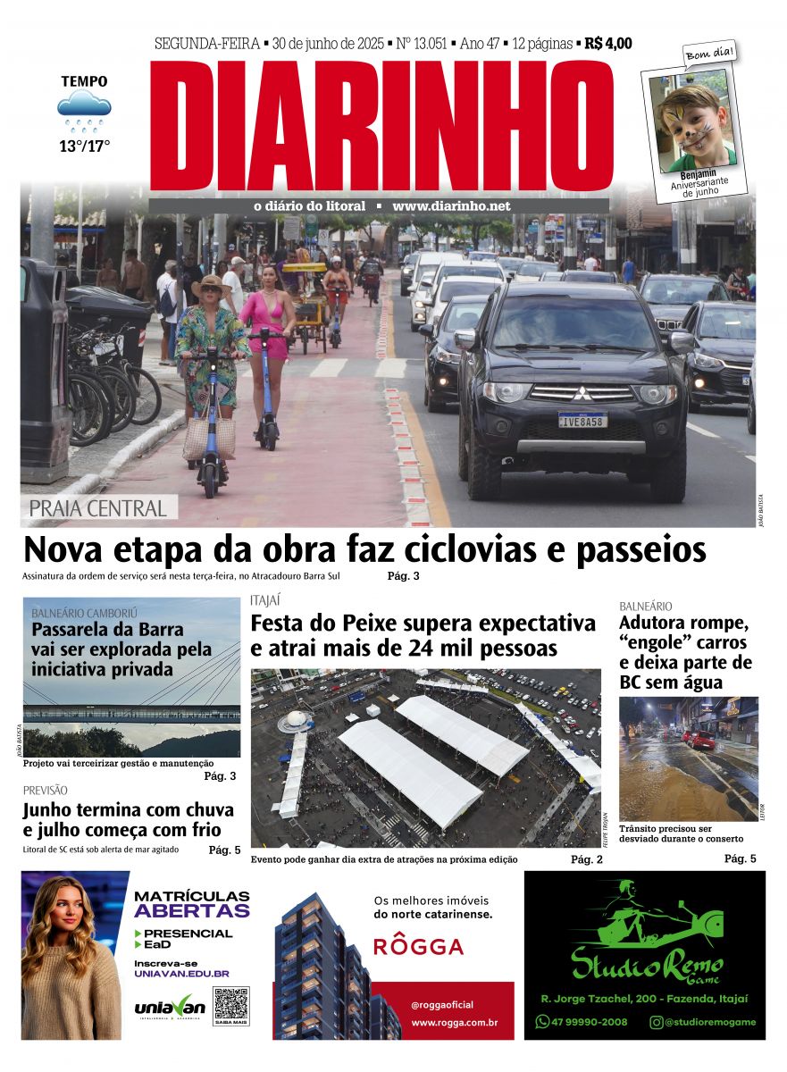 Capa de hoje