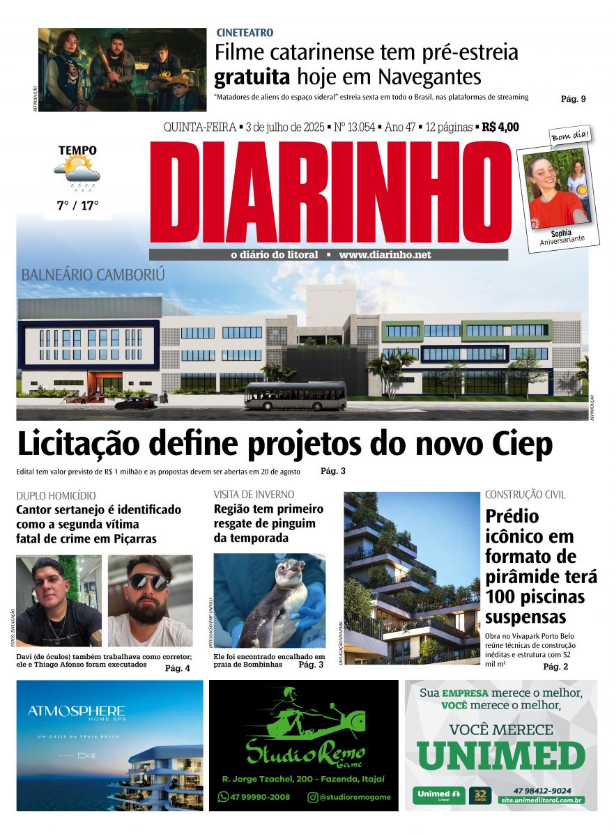 Confira a capa de hoje