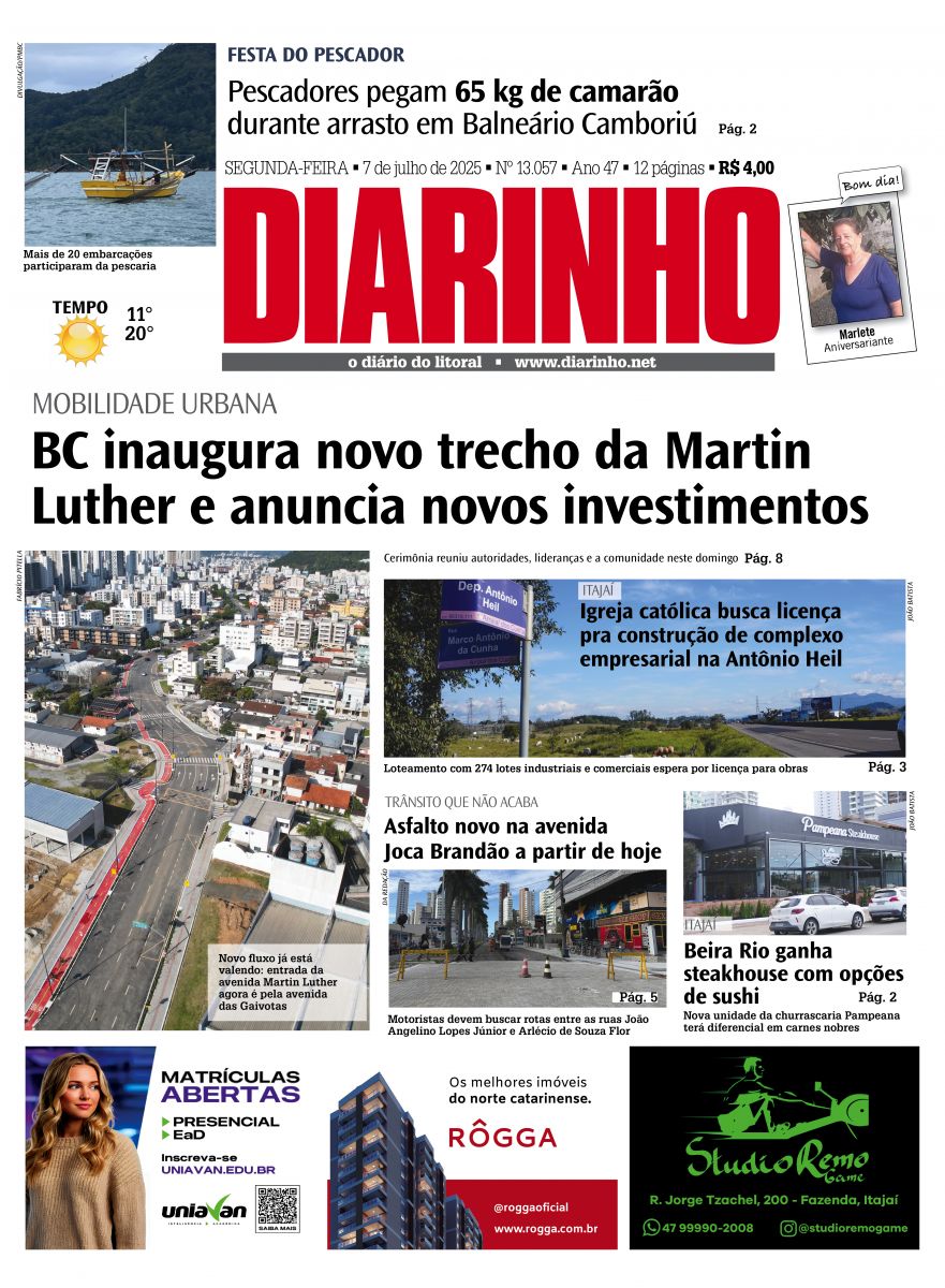 Capa de hoje