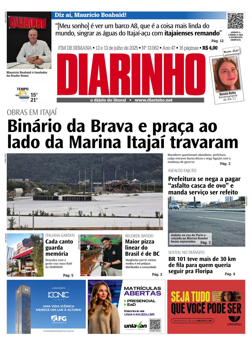 Confira a capa de hoje