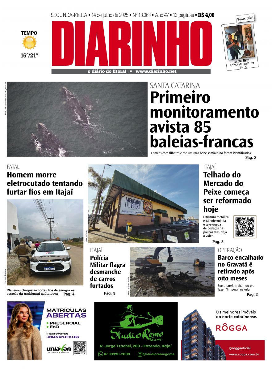 Confira a capa de hoje