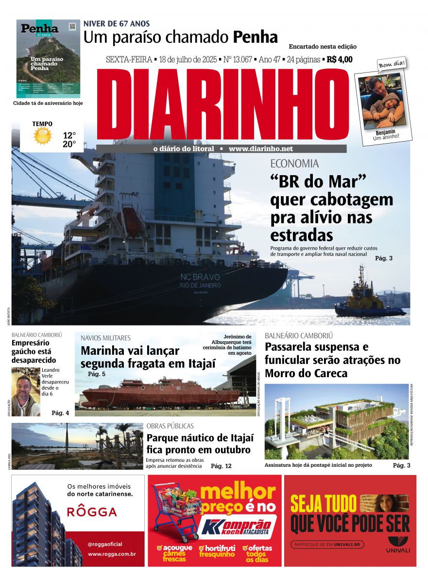 Capa de hoje