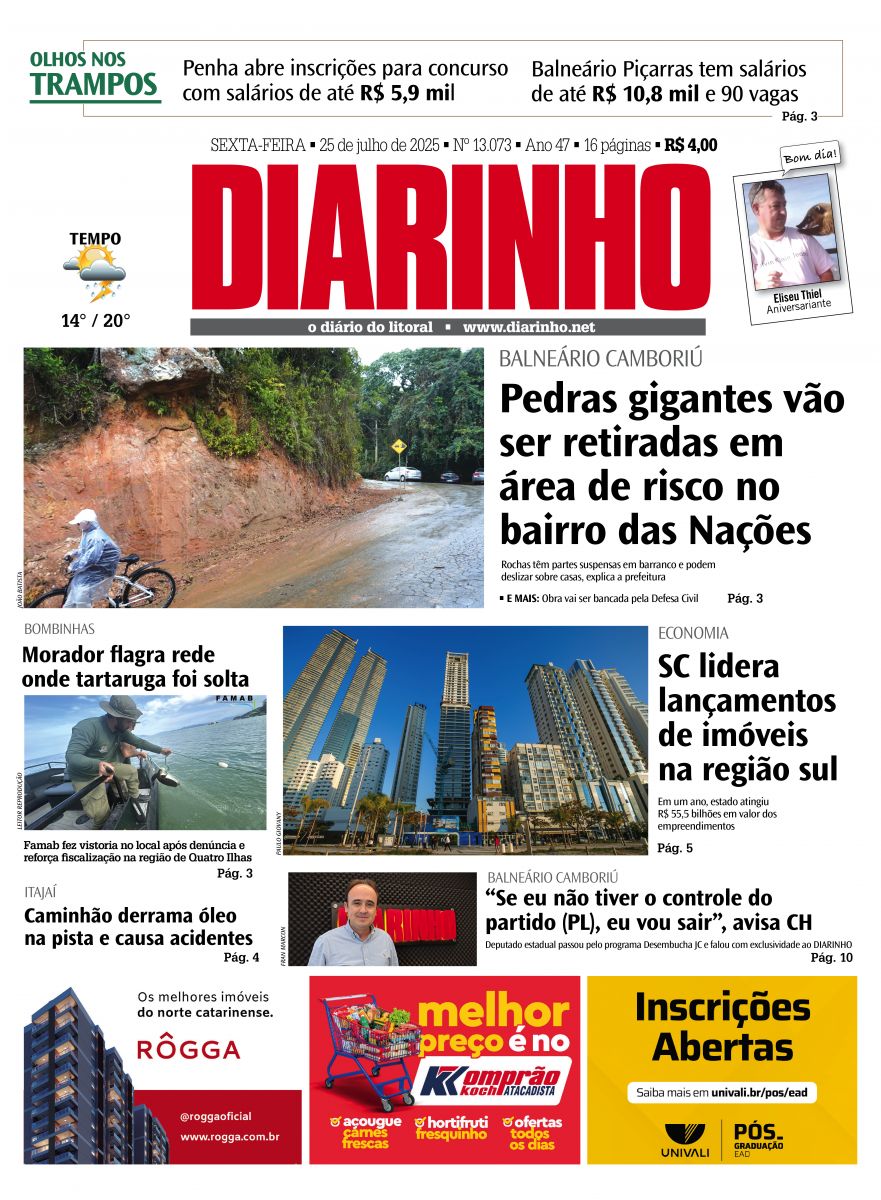 Confira a capa de hoje