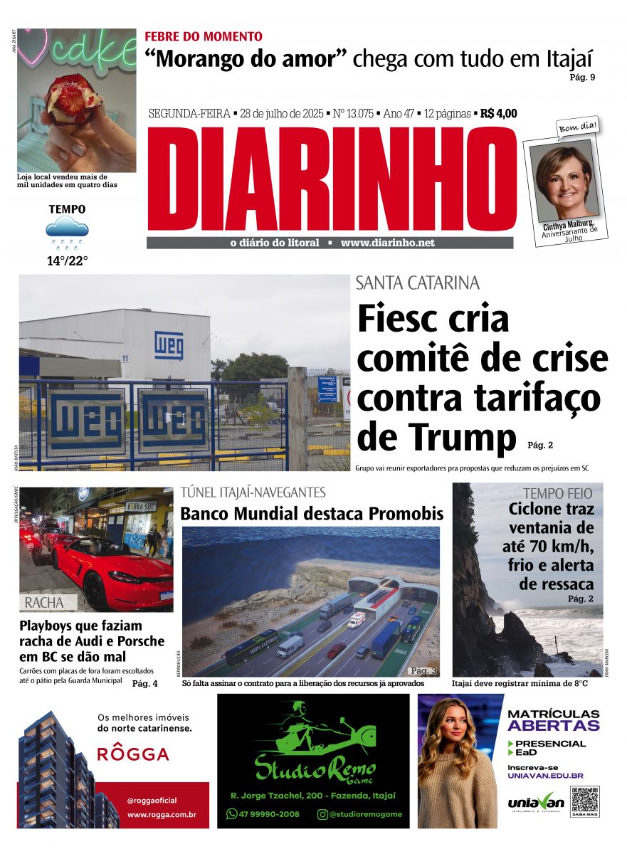 Capa de hoje