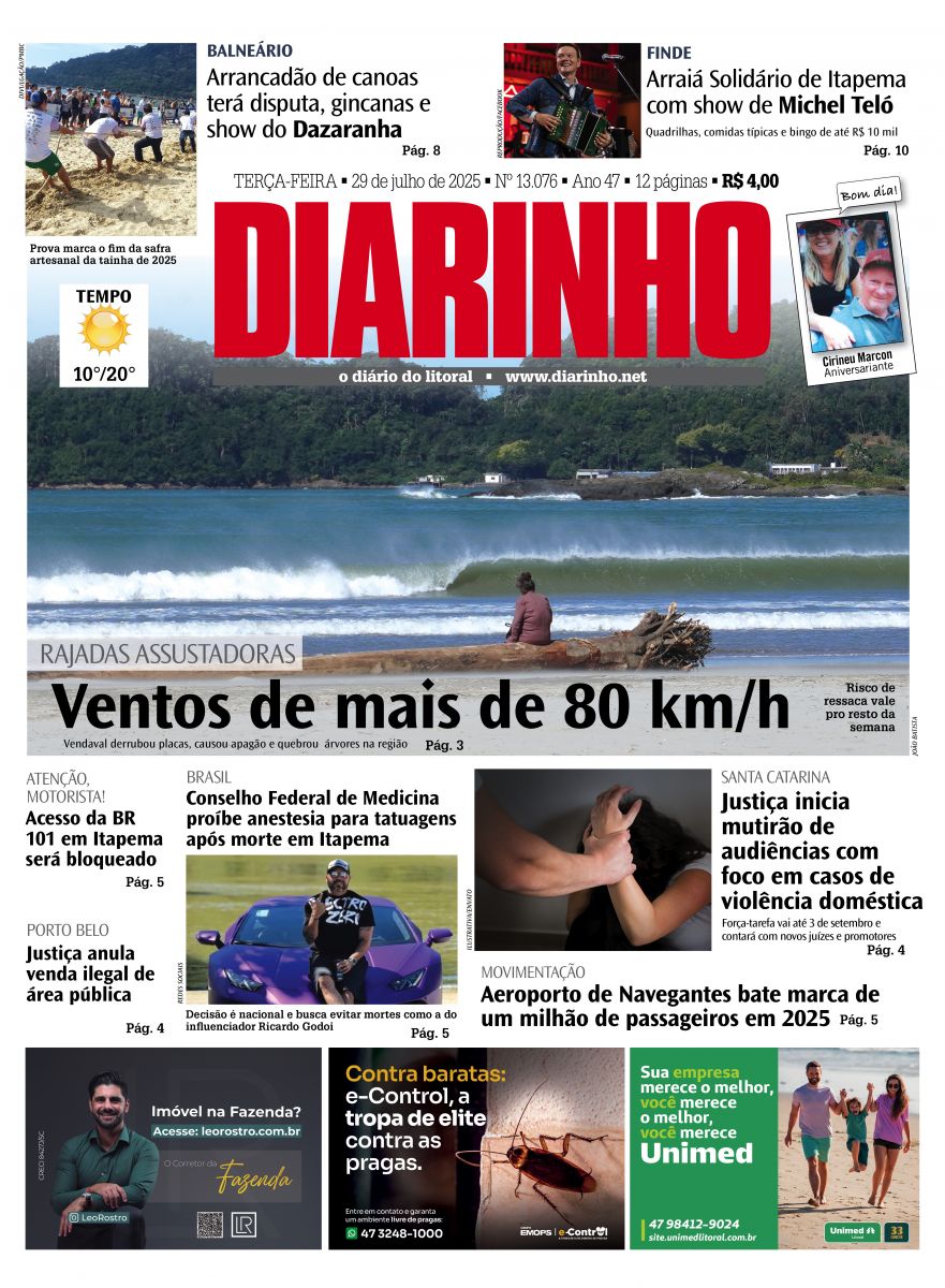 Capa de hoje