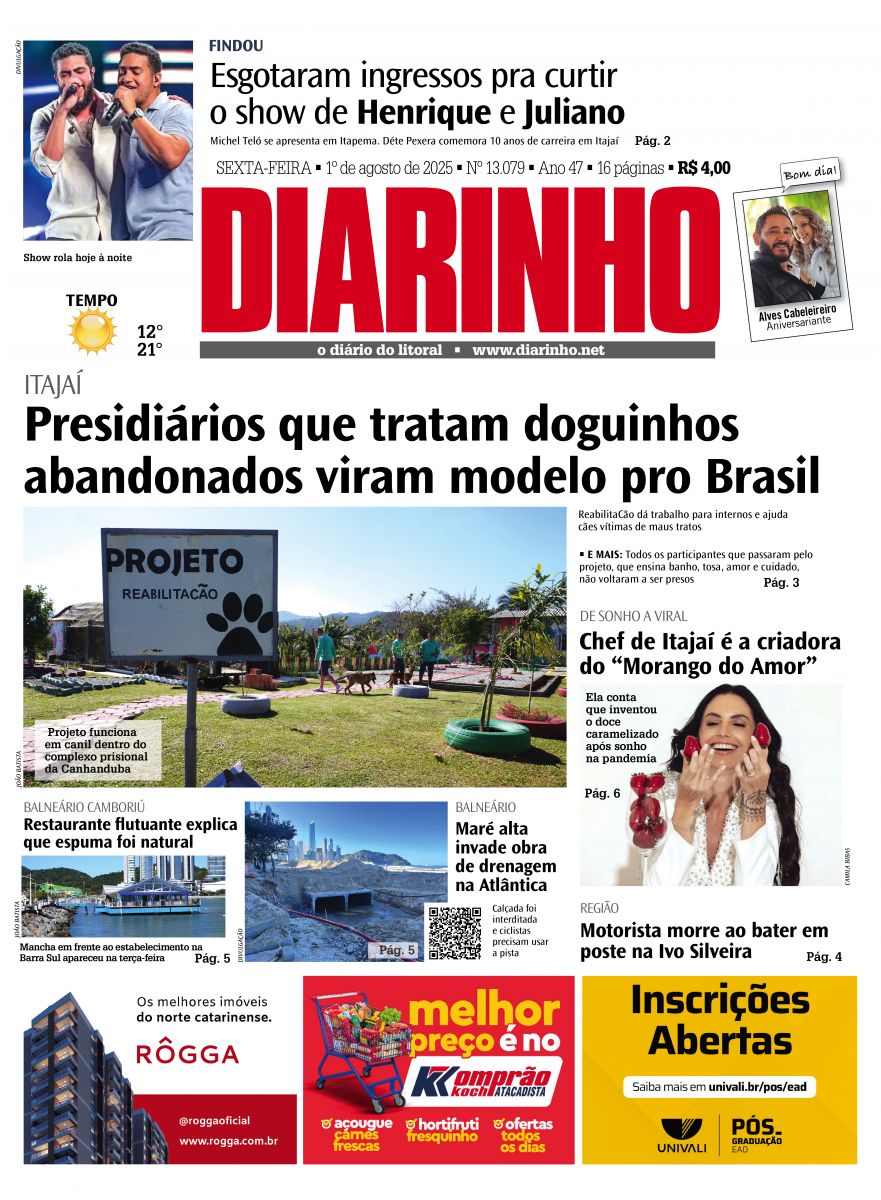 Capa de hoje