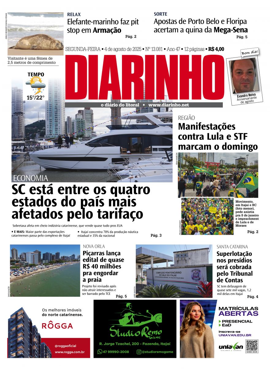 Capa de hoje