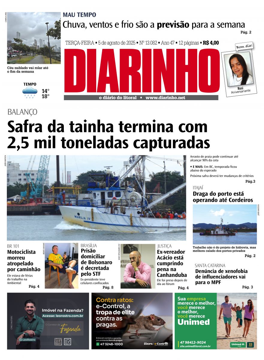 Confira a capa de hoje