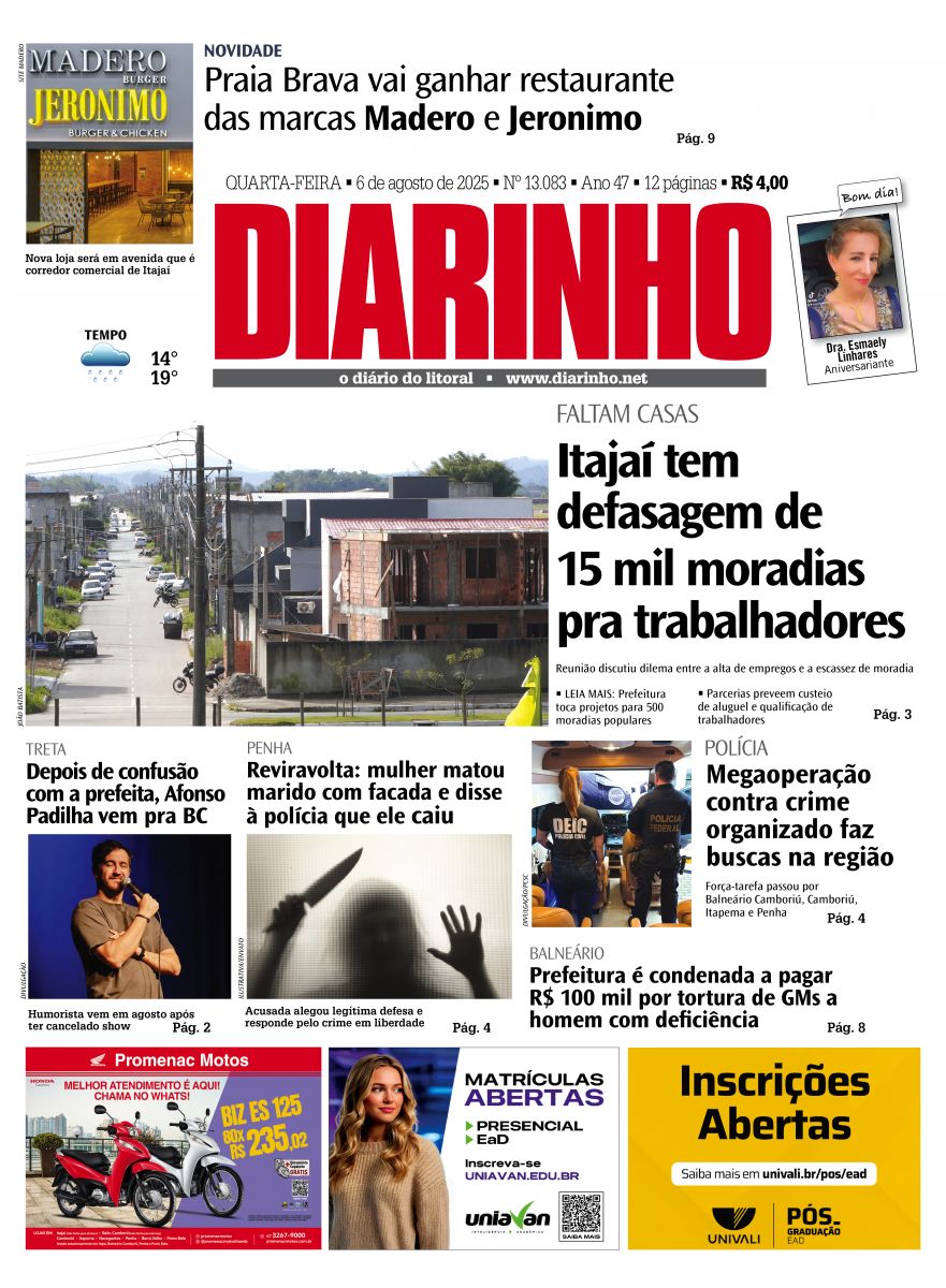 Capa de hoje