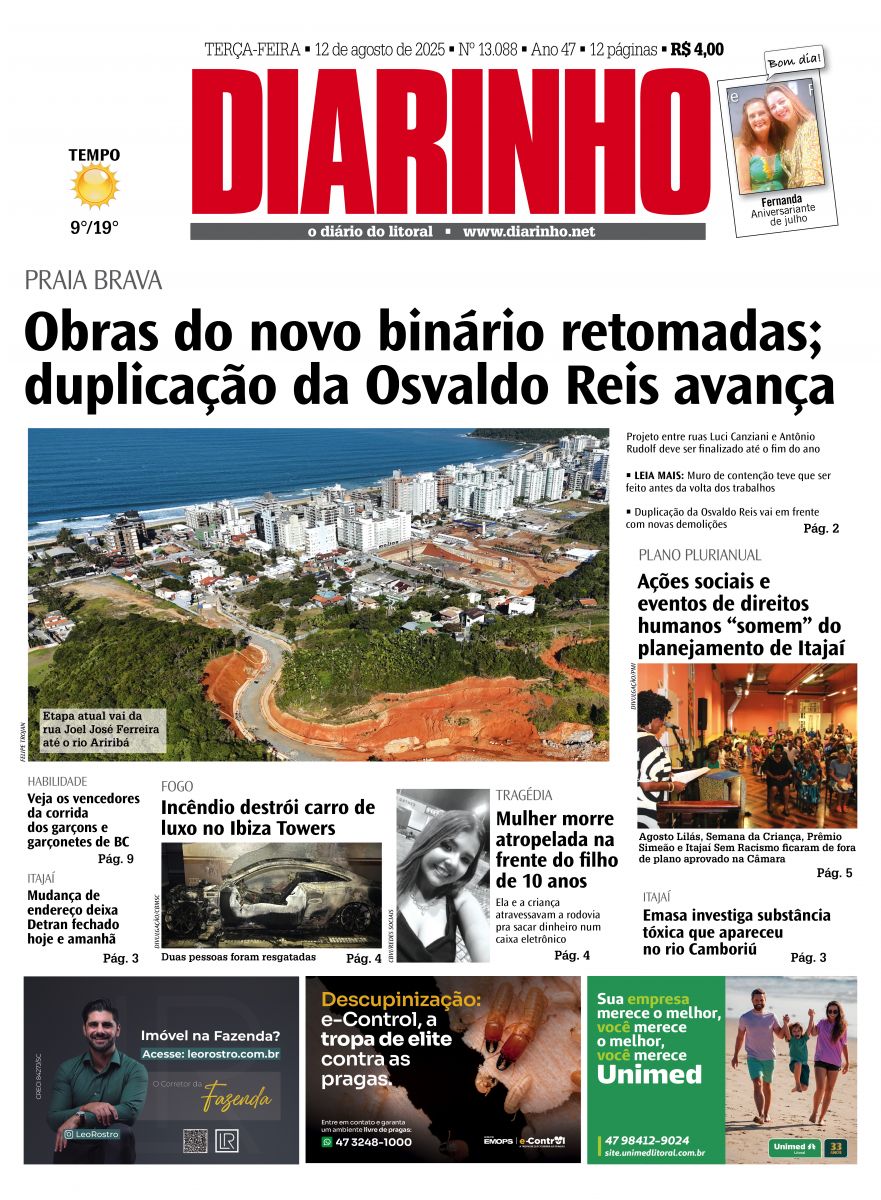 Capa de hoje