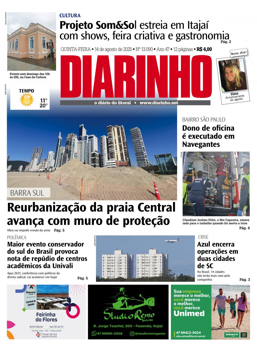 Confira a capa de hoje