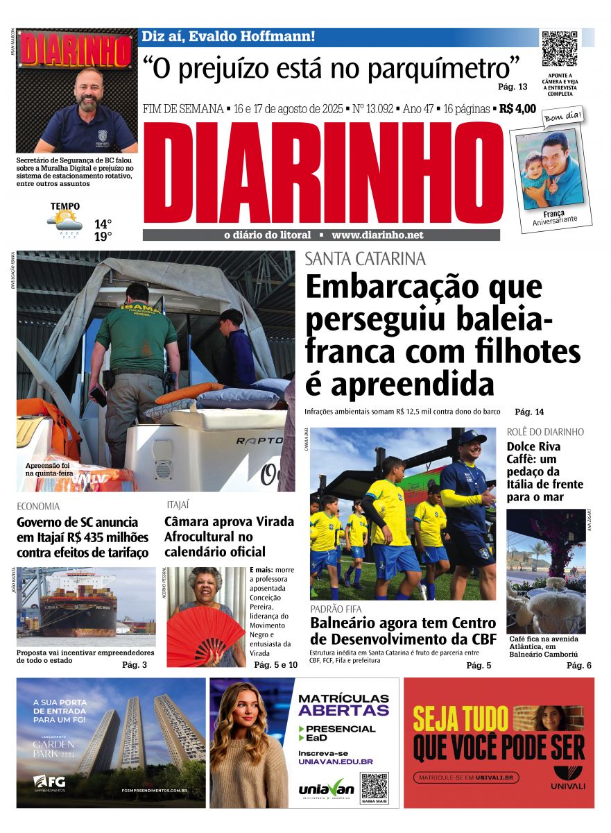 Capa de hoje