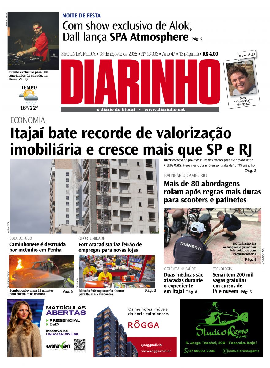 Capa de hoje