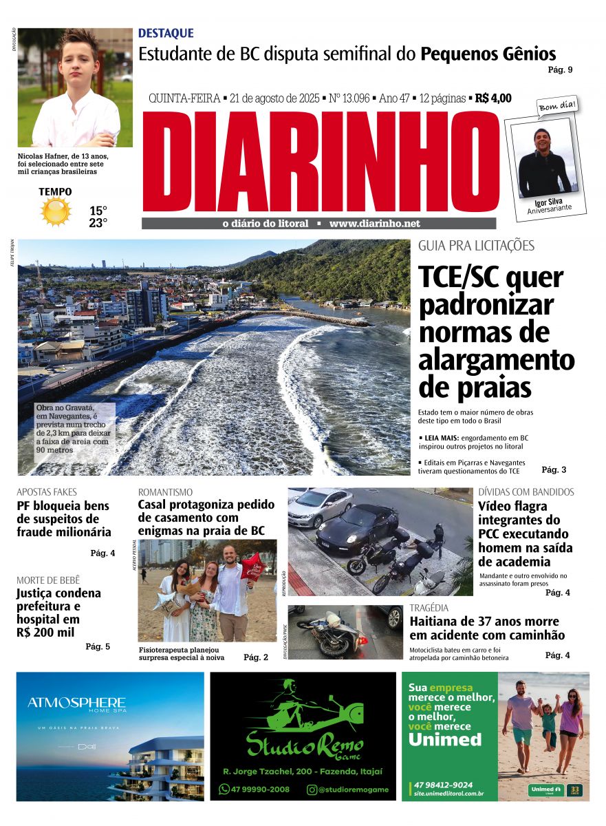 Confira a capa de hoje