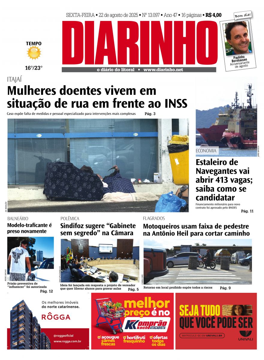 Confira a capa de hoje