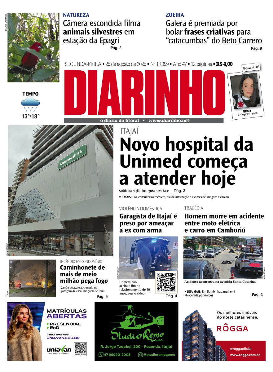 Confira a capa de hoje