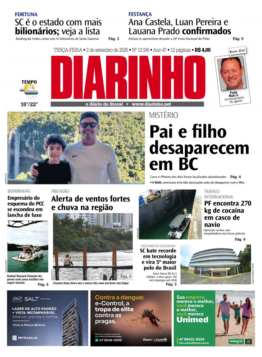Capa de hoje