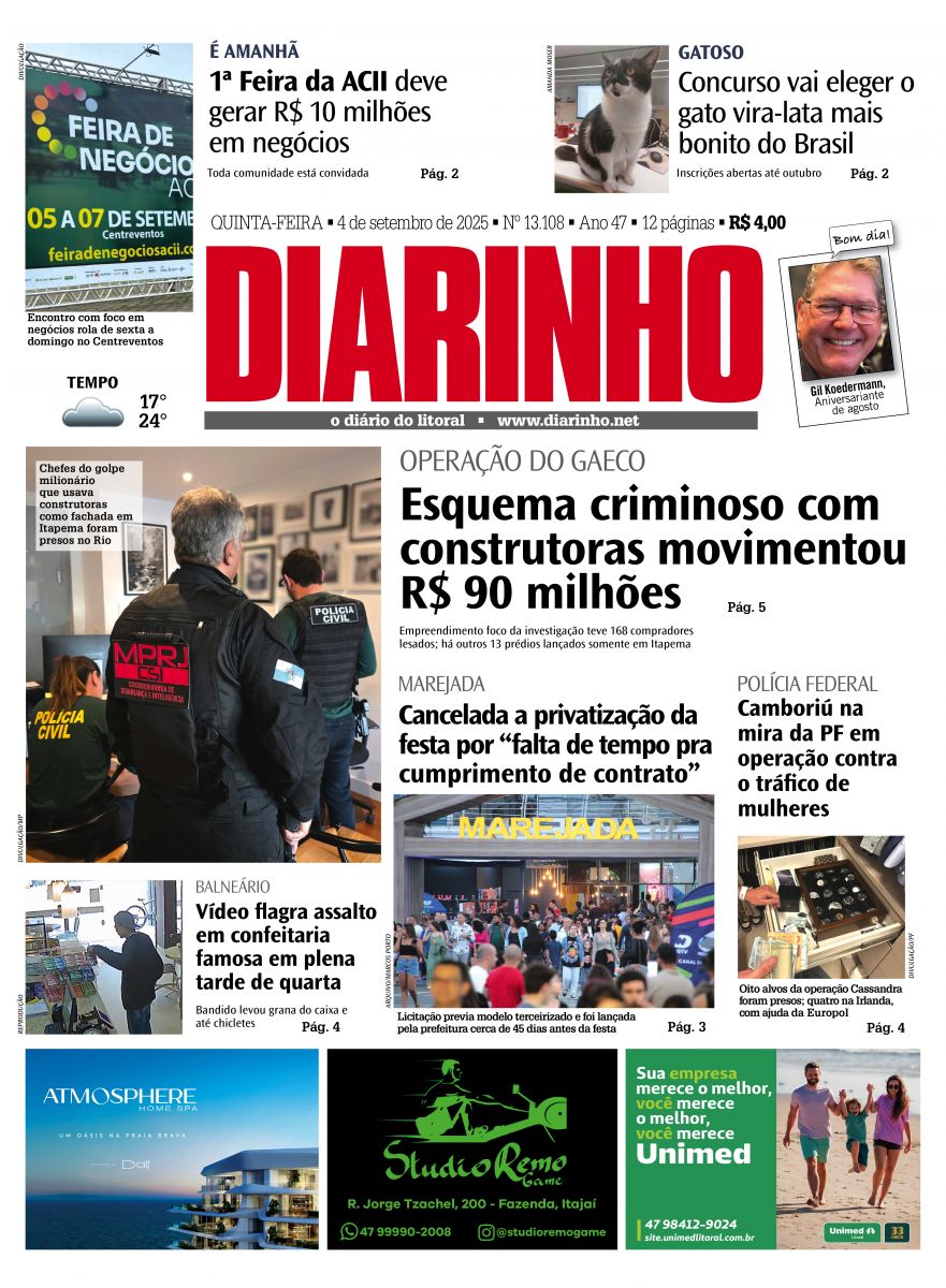 Capa de hoje