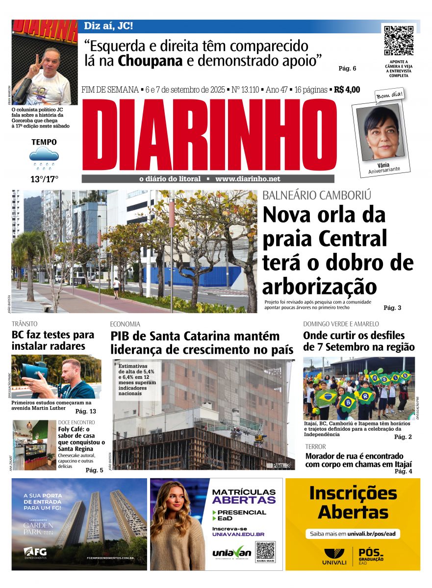 Capa de hoje