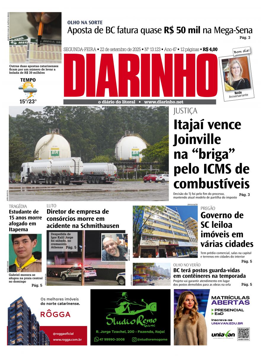 Confira a capa de hoje