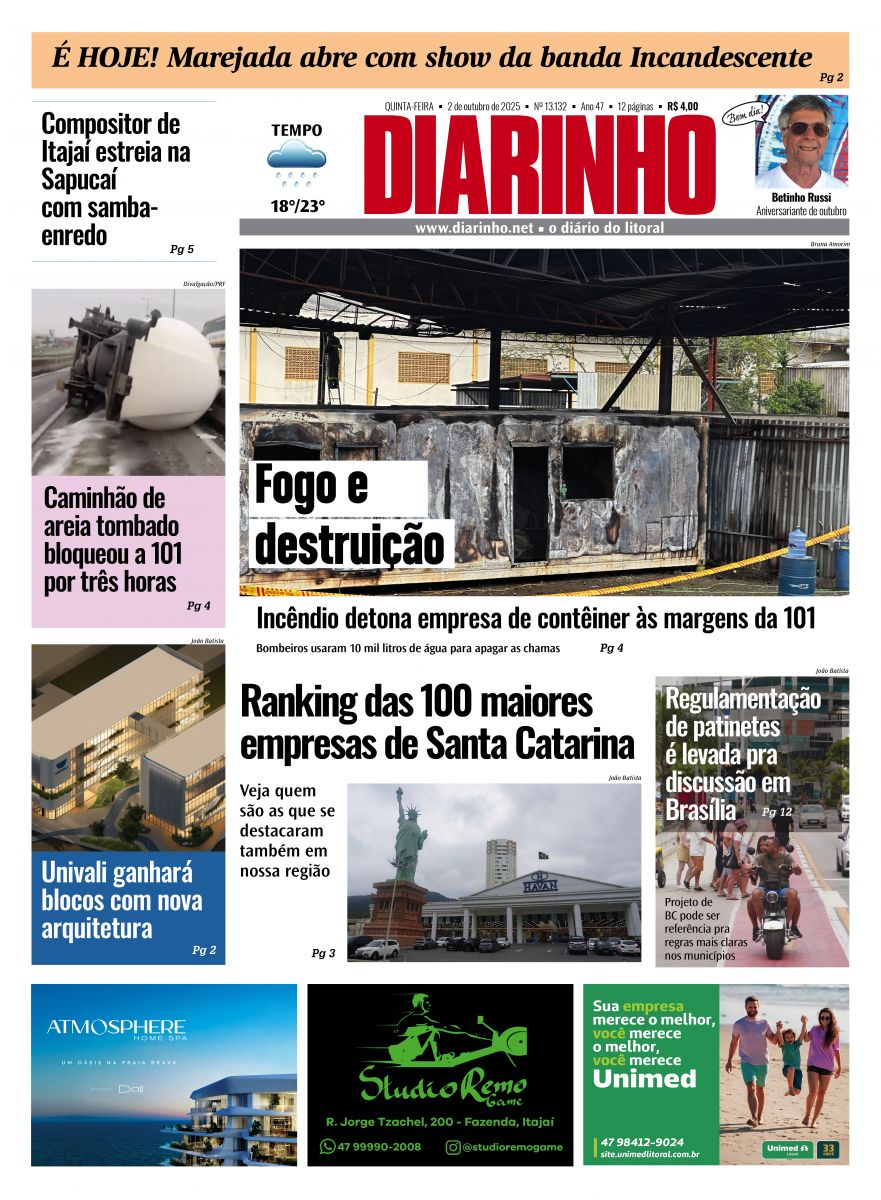 Confira a capa de hoje