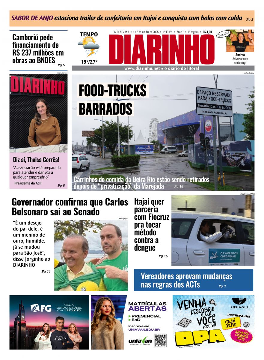 Capa de hoje