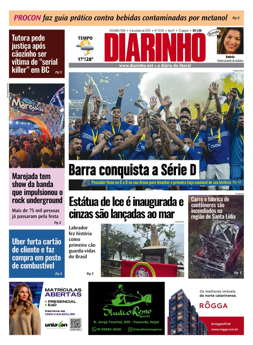 Confira a capa de hoje