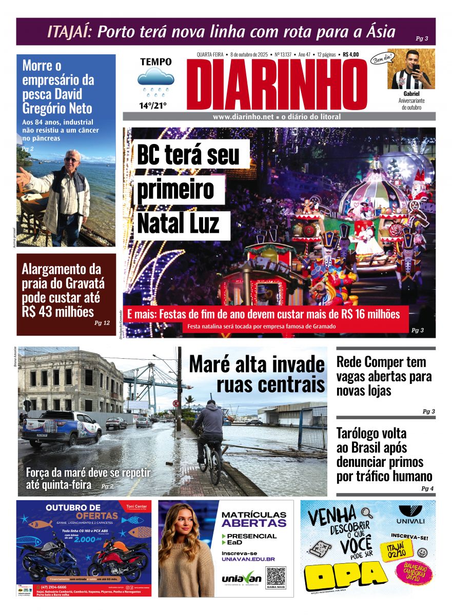 Capa de hoje