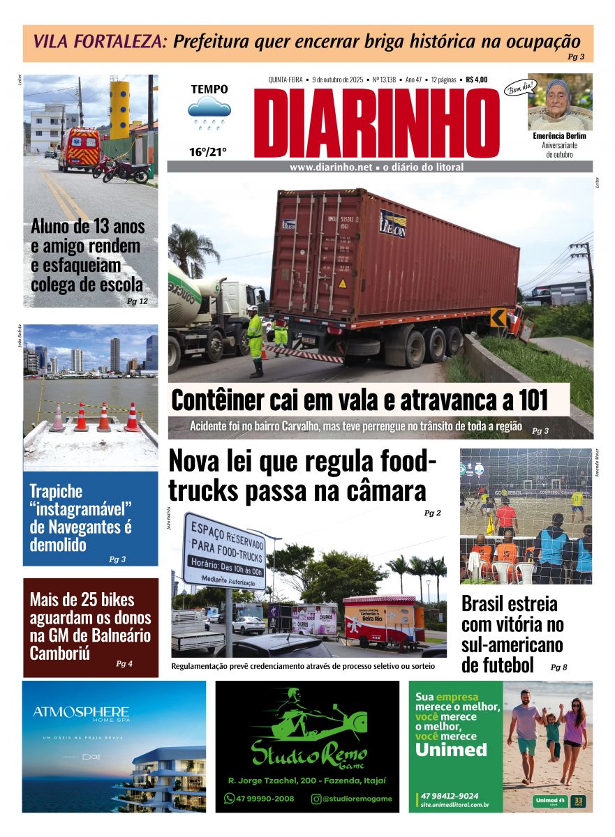 Capa de hoje