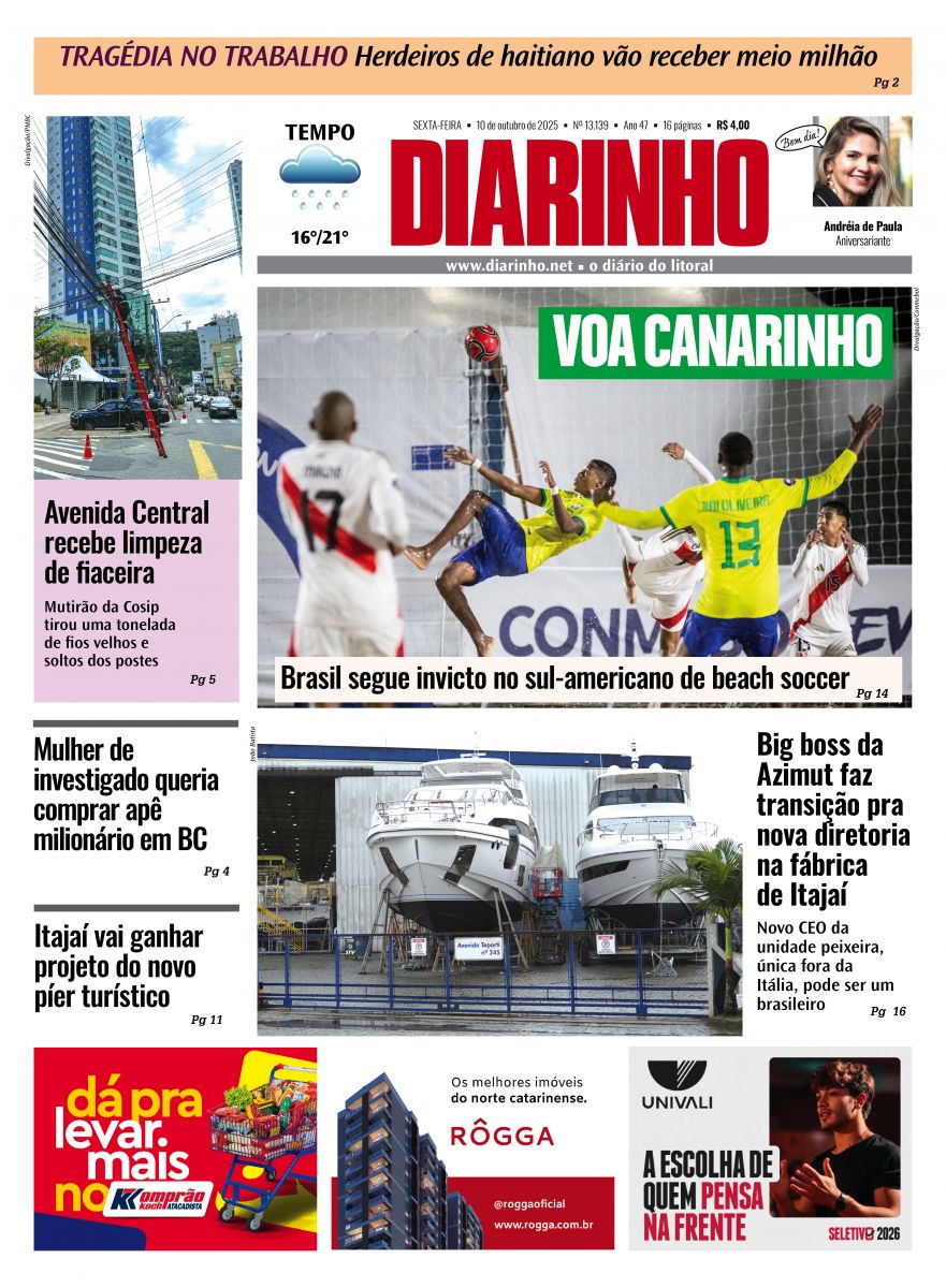 Capa de hoje
