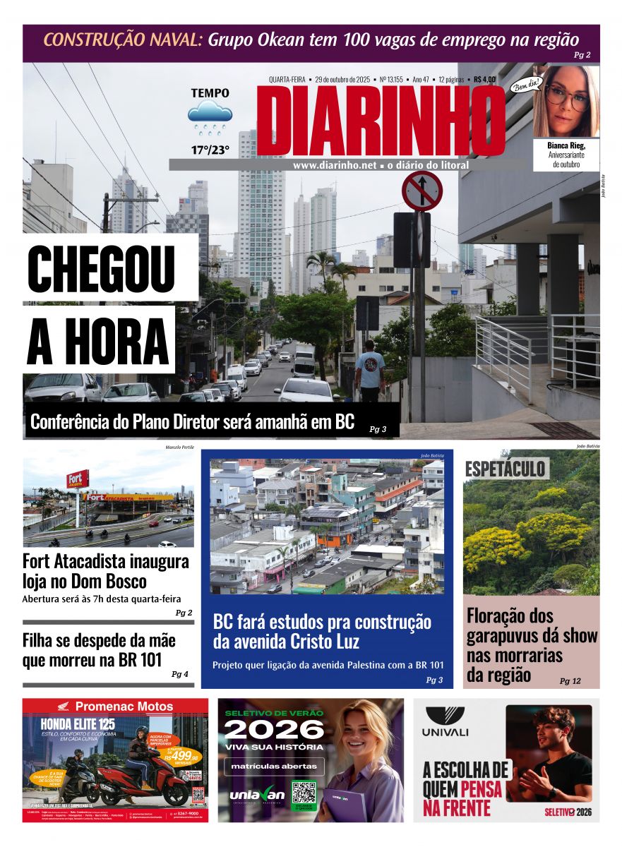 Capa de hoje