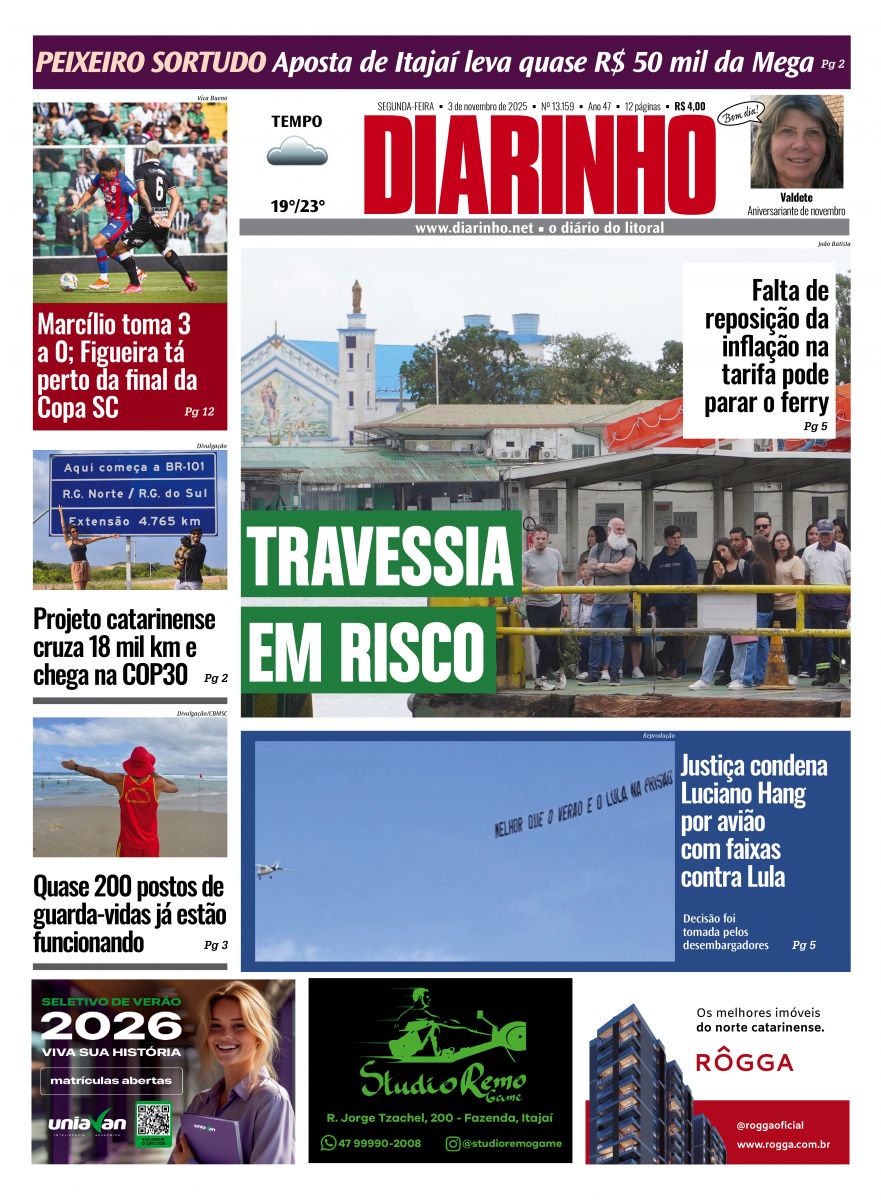 Capa de hoje