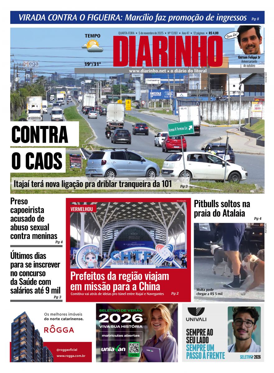 Capa de hoje