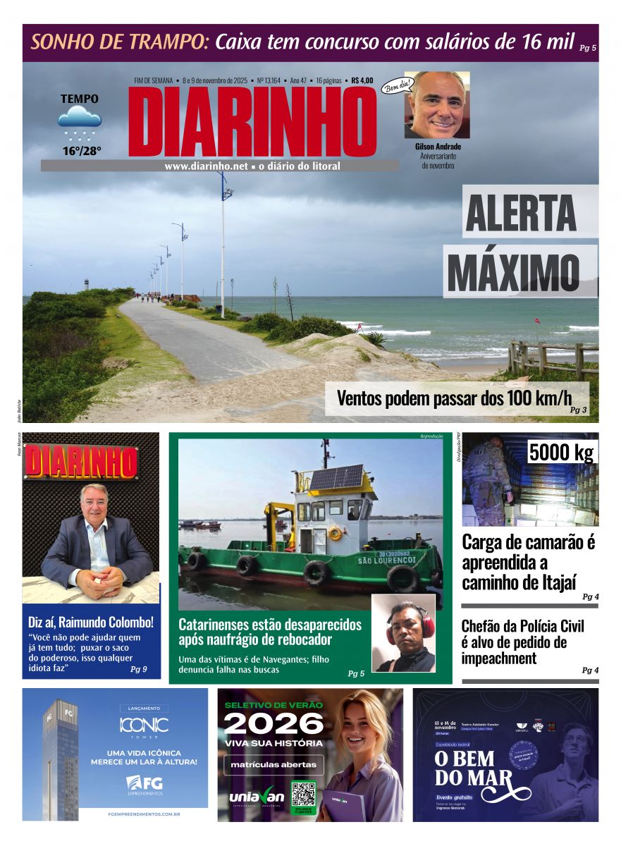 Capa de hoje