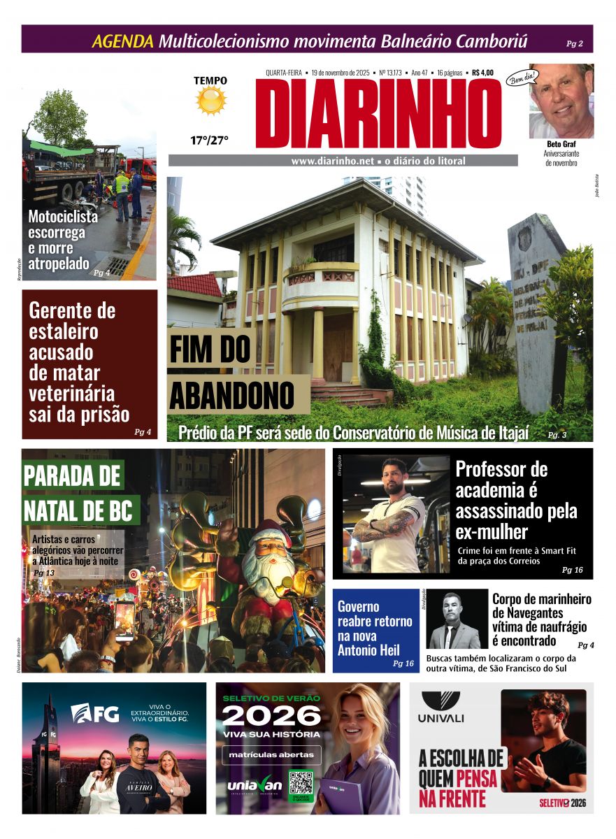 Capa de hoje