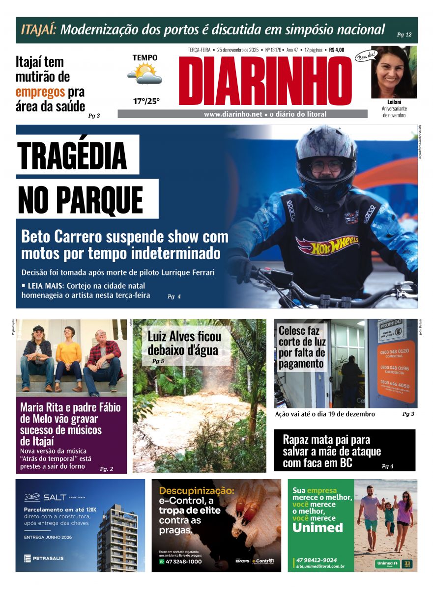 Capa de hoje