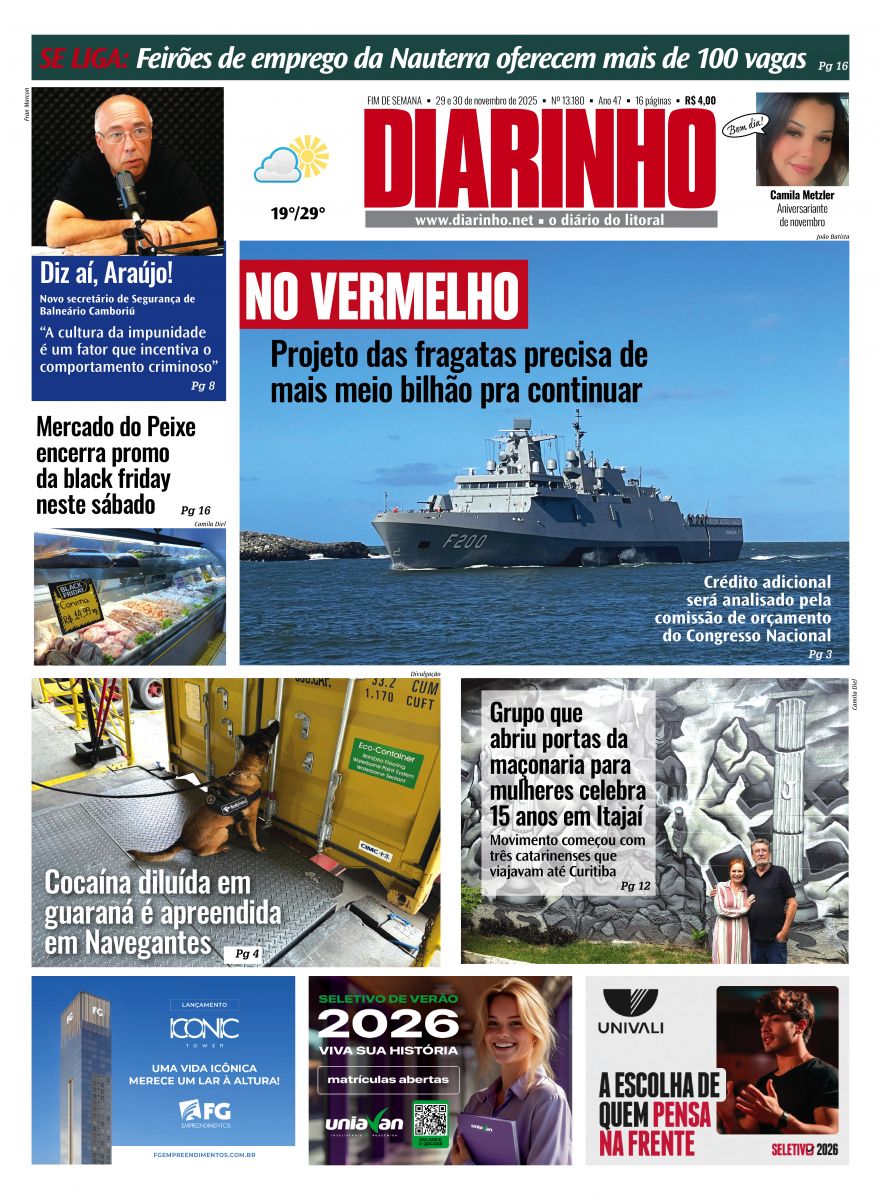 Capa de hoje