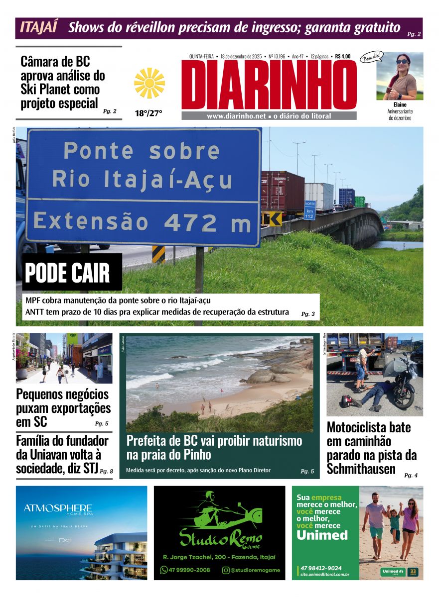 Capa de hoje