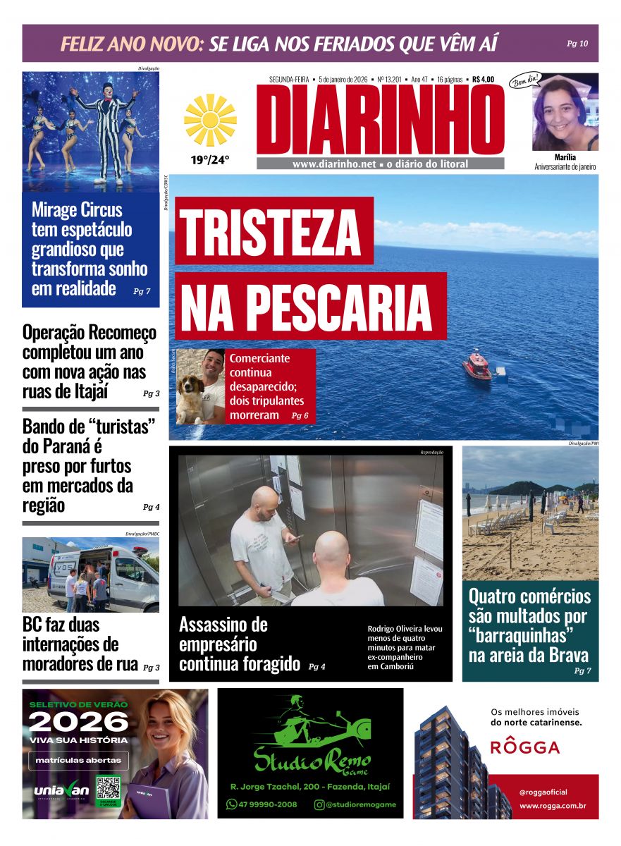 Capa de hoje